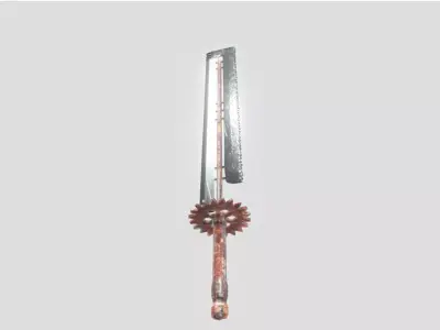 Sword post-apocalyptic 3D model