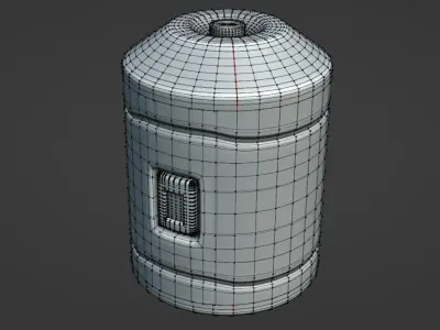 HardSurface - Sci-Fi Cylinder 3D model