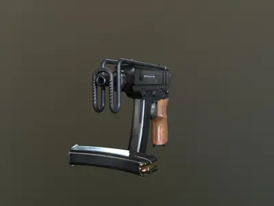 VZ-61 gun Low-poly 3D model