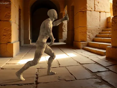 Mummy with Ankh 3D model