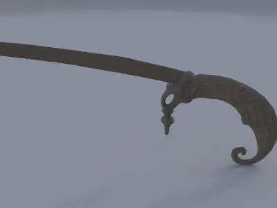 Eagle-Claw Curtain Holders 3D model