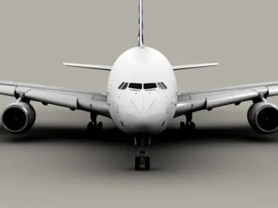 Airbus A380 Old House Colors 3D model