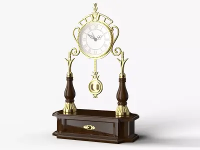 Pendulum Clock 3D model