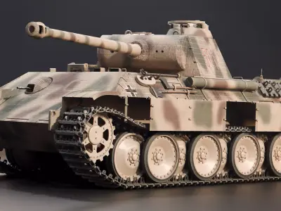 Panzer V Panther - WW2 German Medium Tank 3D model
