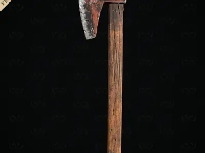 Felling Axe Antique - Diorama Miniature TableTop - Lumberjack 3D print model