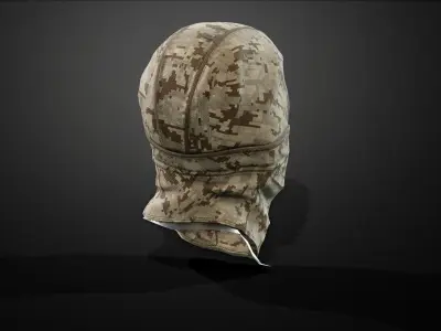 Balaclava ski mask Low-poly 3D model