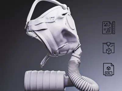 WWI Gas Mask SBR RoZ 3D print model