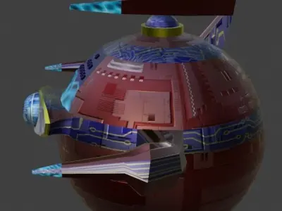 Sci-Fi Robot Enemy 002 Low-poly 3D model