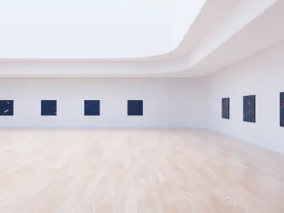 Art Museum Gallery Interior 19b Low-poly 3D model