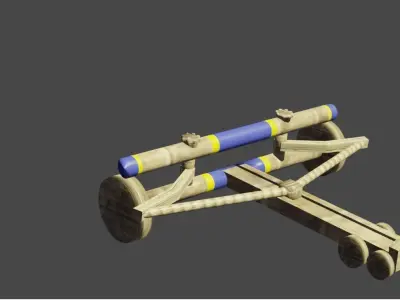 catapult Low-poly 3D model buy