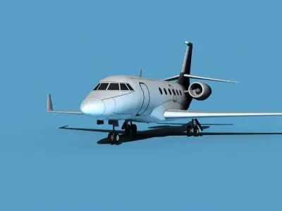Dassault Falcon 2000 V14 3D model purchase
