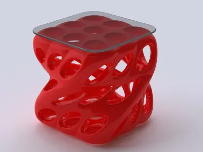 Organic Sculptural Coffee Tables Set 3D model