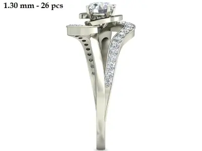 Wedding Ring  3D print model 132