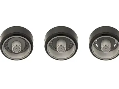 WEDS 3 pack wheels in HW scale 3D print model