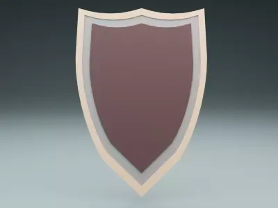Low-Poly Shield Low-poly 3D model