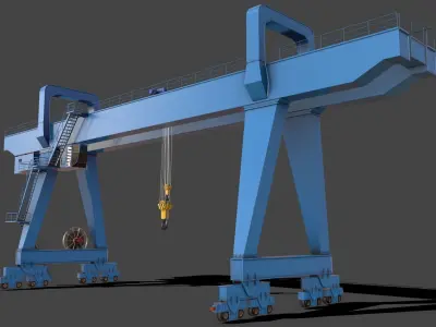 PBR Double Girder Gantry Crane V2 - Multi color Pack