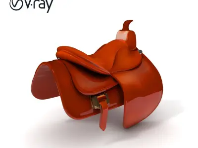 Realistic Saddle Model Pack Low-poly 3D model