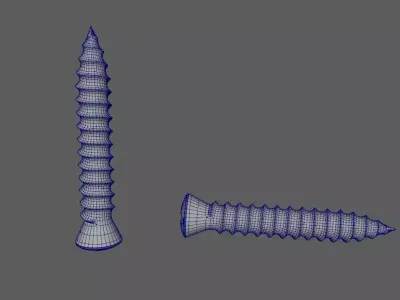 Screw 3d model Free 3D model