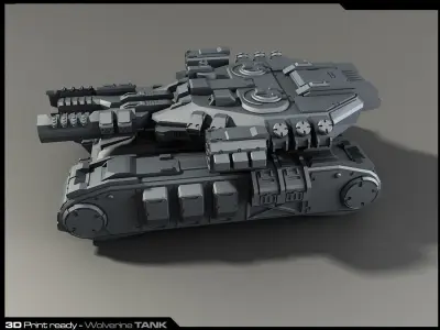 MK3-Tank 3D Print futuristic tank 3D print model purchase