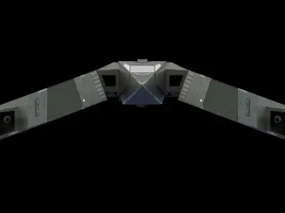 Space Ship Free low-poly 3D model