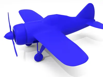 Brewster F2A Buffalo -  3D Print Ready simple 3D print model