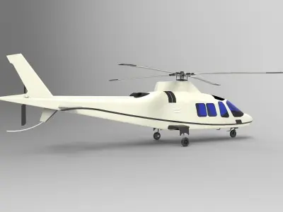 Helicopter AW109 3D model