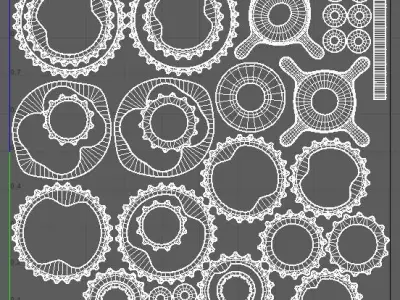 Pennum Shimano Acera HG41 8 Speed MTB Cassette 3D model