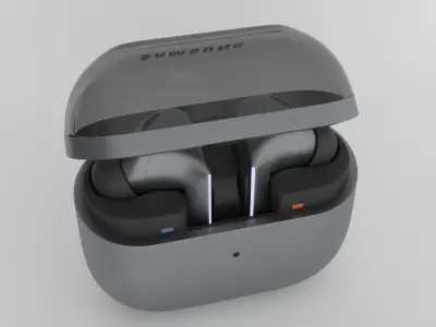 Galaxy Buds 3 pro silver 3D model