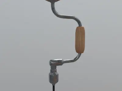 Hand Drill Low-poly 3D model order