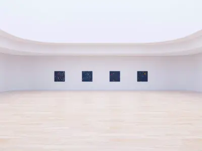 Art Museum Gallery Interior 19b Low-poly 3D model