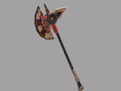 Hammer Low-poly 3D model 50