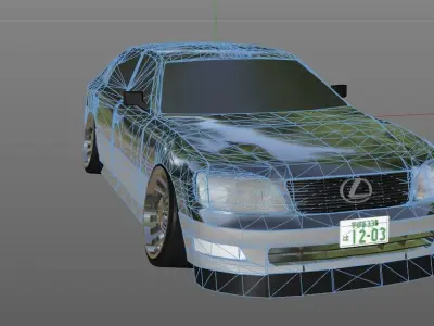 Lexus LS400  Free 3D model