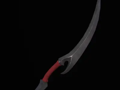 Fantasy Styized Dagger PBR  Low-poly 3D model
