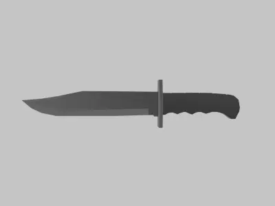 Low Poly Combat Knife Low-poly 3D model