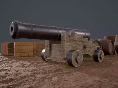 Cannon Ship  3D model