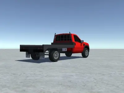 Industrial Truck 1 Low-poly 3D model