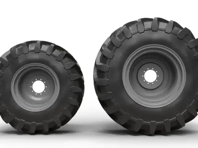 Tractor tires - Trelleborg TM1000 3D model