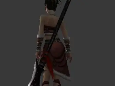 Female Barbarian 3D model