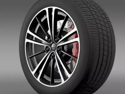 Subaru BRZ wheel 2013 3D model