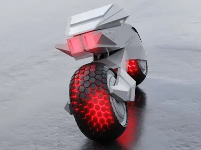 Motorcycle Robot 3D model get