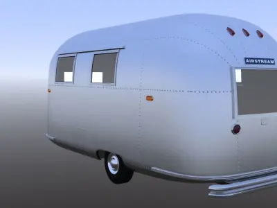 1963 Airstream Globetrotter 3D model