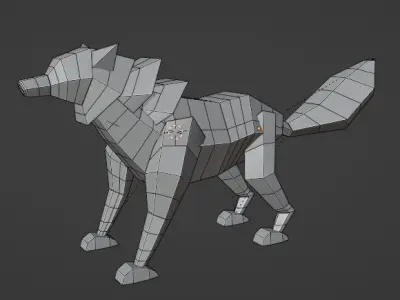 lowpolywolf Free 3D model