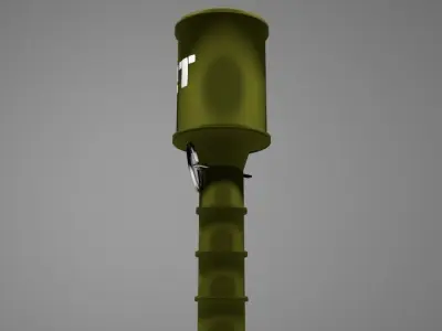 Hand Grenade Anti-tank Throwing Stick 3D model