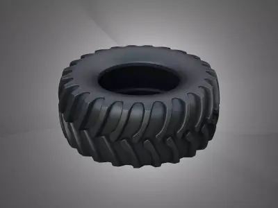 Front Tire - Combine 1688 3D model