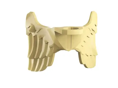 Custom 3D print Minifigure Accessory - Minifigure Wings S1 - 01 3D print model