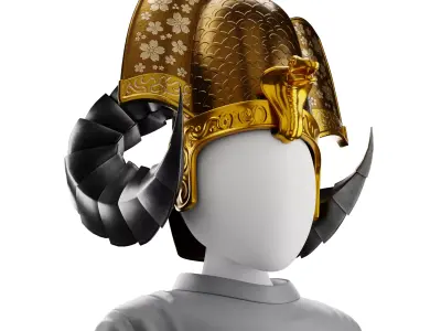 Pharaoh Hat 09 - SciFi Character Design Low-poly 3D model Low-poly 3D model