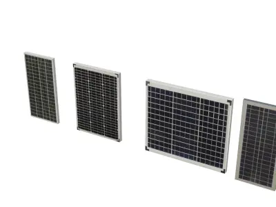 solar panels 3D model