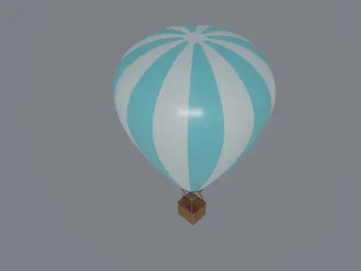 Hot Air Balloon 3D model 3