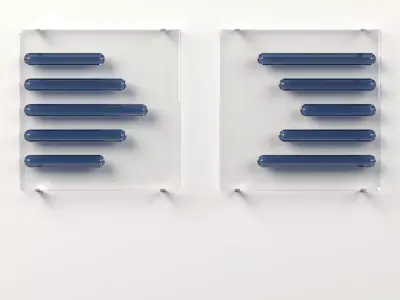 Wall Glass Blocks - Decorative Frame -  Horizon Break - Part 2 3D model
