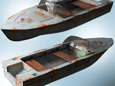 old boat 3D model
